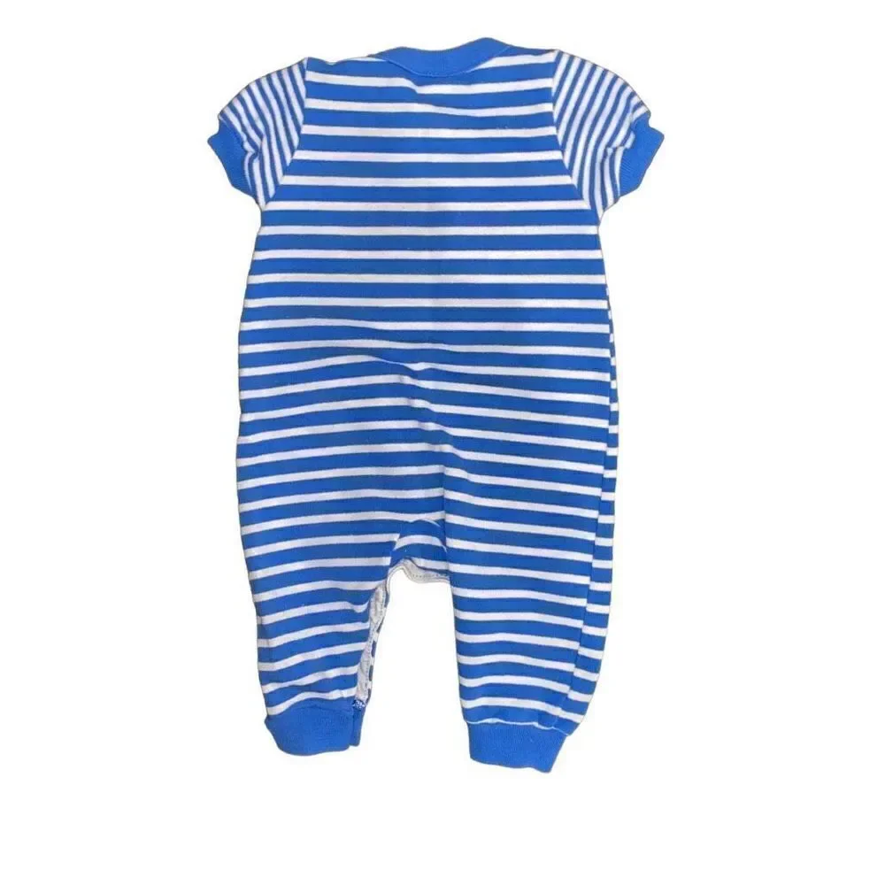 Vintage Nautical Buster Brown Striped Playsuit